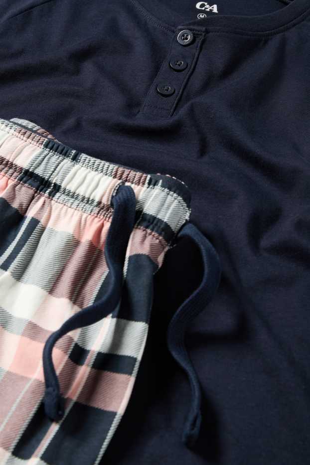 Heren - Shortama - donkerblauw