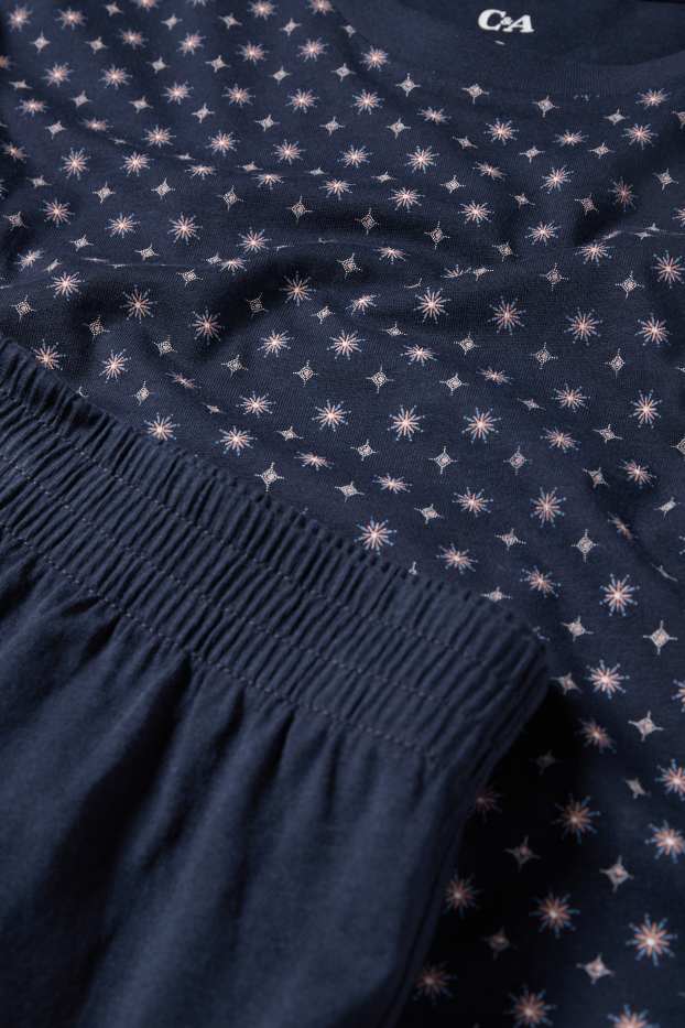 Herren - Shorty-Pyjama - dunkelblau