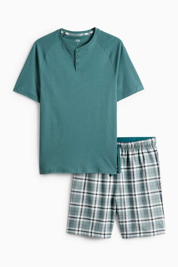 Home - Pijama curt - verd