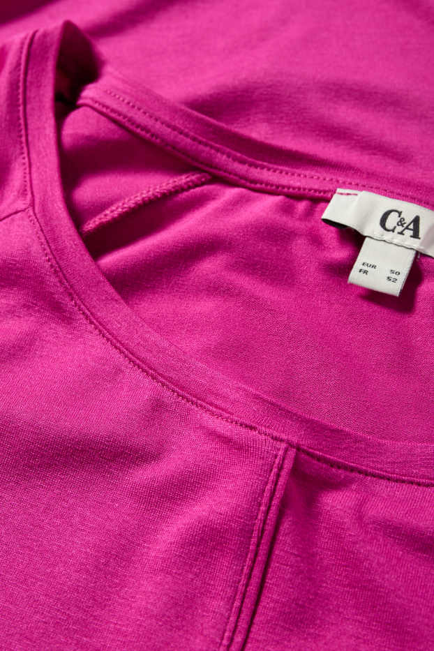 Dona - Samarreta de mànigues curtes - violeta