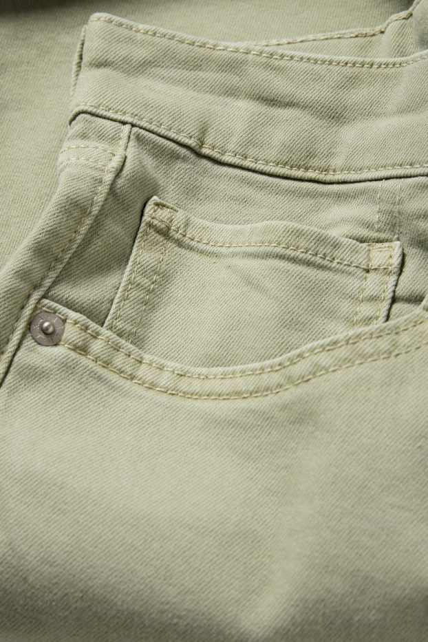 Herren - Jeans-Shorts - Slim Fit - hellgrün