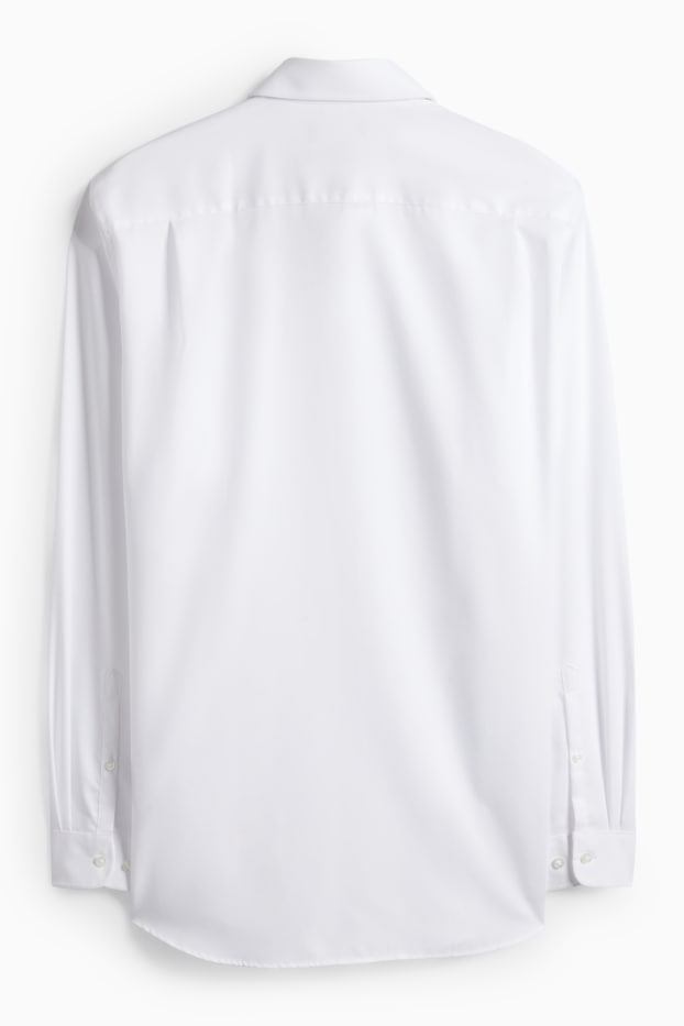 Herren - Businesshemd - Regular Fit - Kent - bügelleicht - weiß