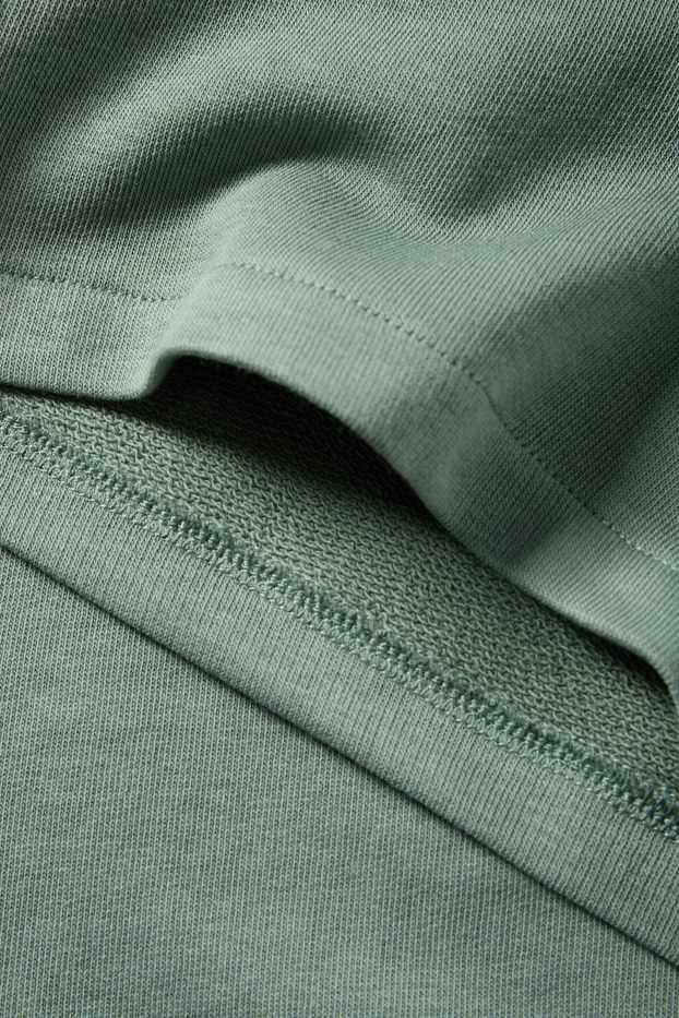 Kinder Buben - Skateboard - Set - Kurzarmshirt und Sweatshorts - 2 teilig - weiß / grün