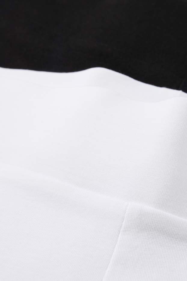 Donna - Confezione da 2 - shorts stile ciclista - bianco / nero