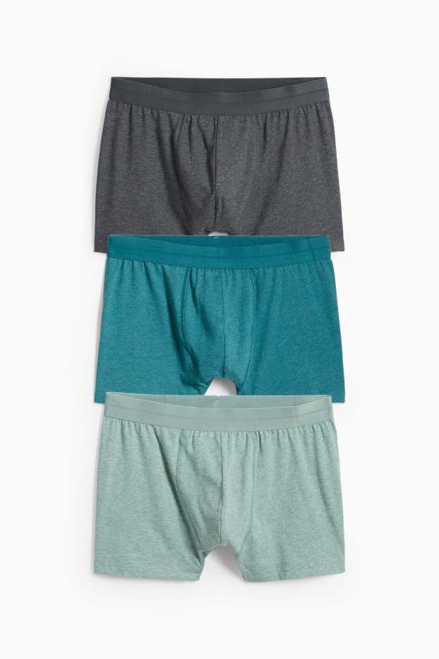 Herren - Multipack 3er - Trunks - helltürkis