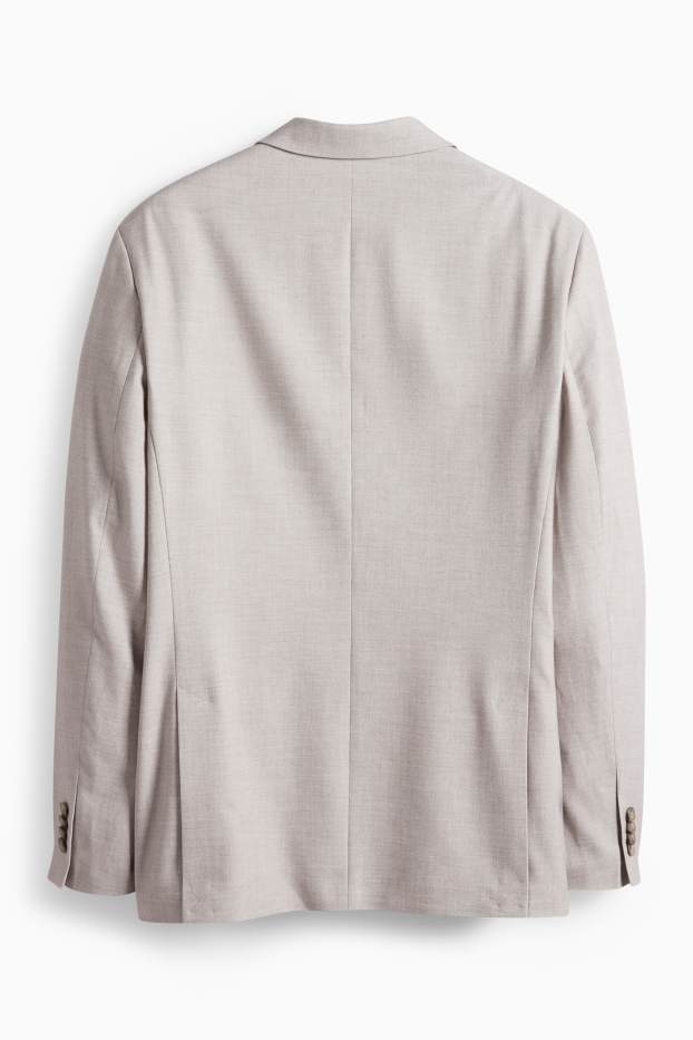 Pánské - Oblekové sako - regular fit - Flex - šedá