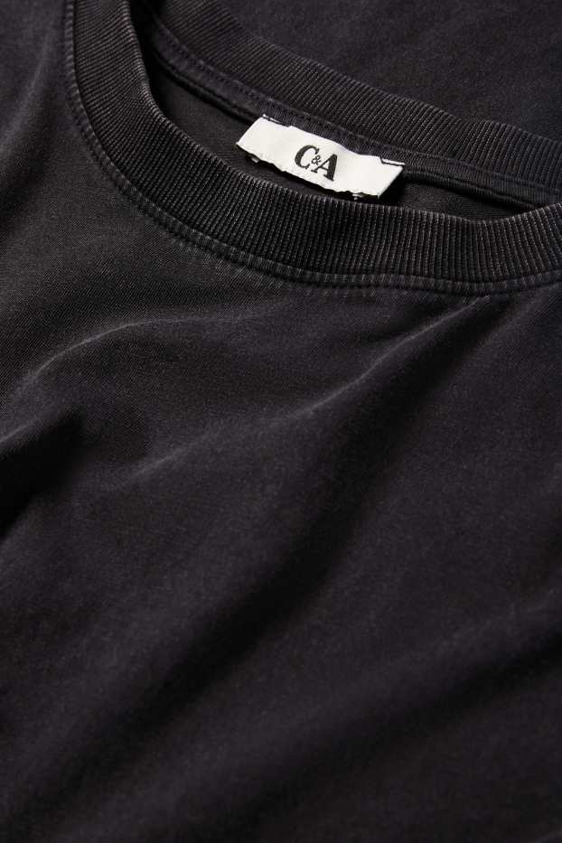 Femmes - Robe-T-shirt - noir