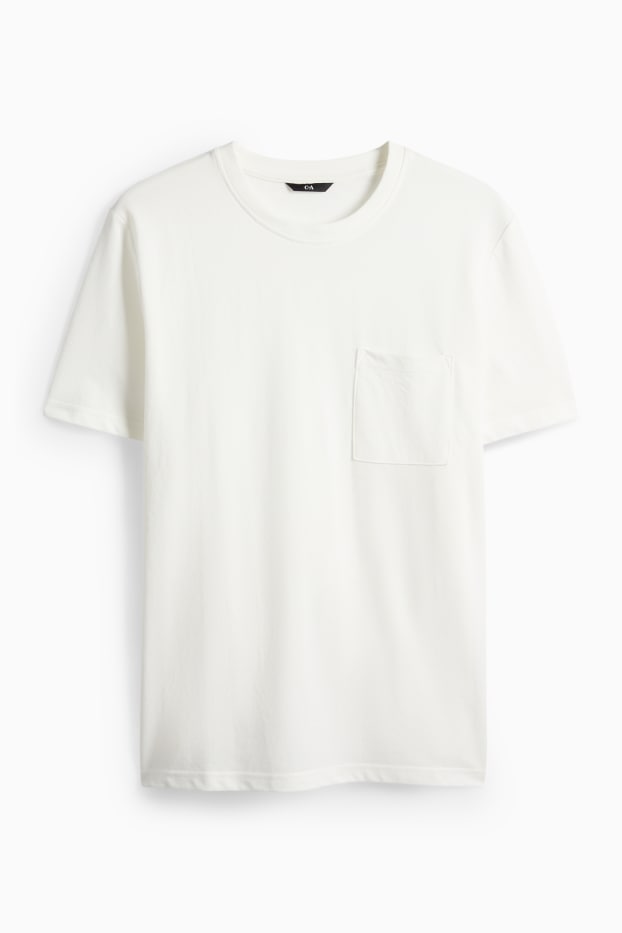 Hommes - T-shirt - regular fit - blanc
