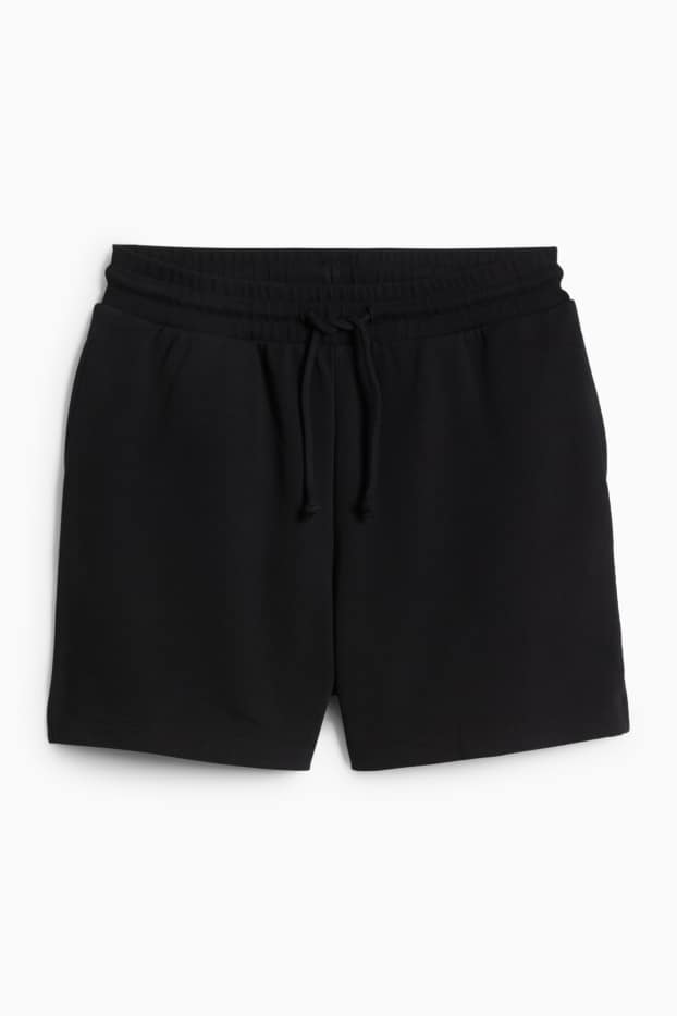 Femmes - Short en molleton - noir