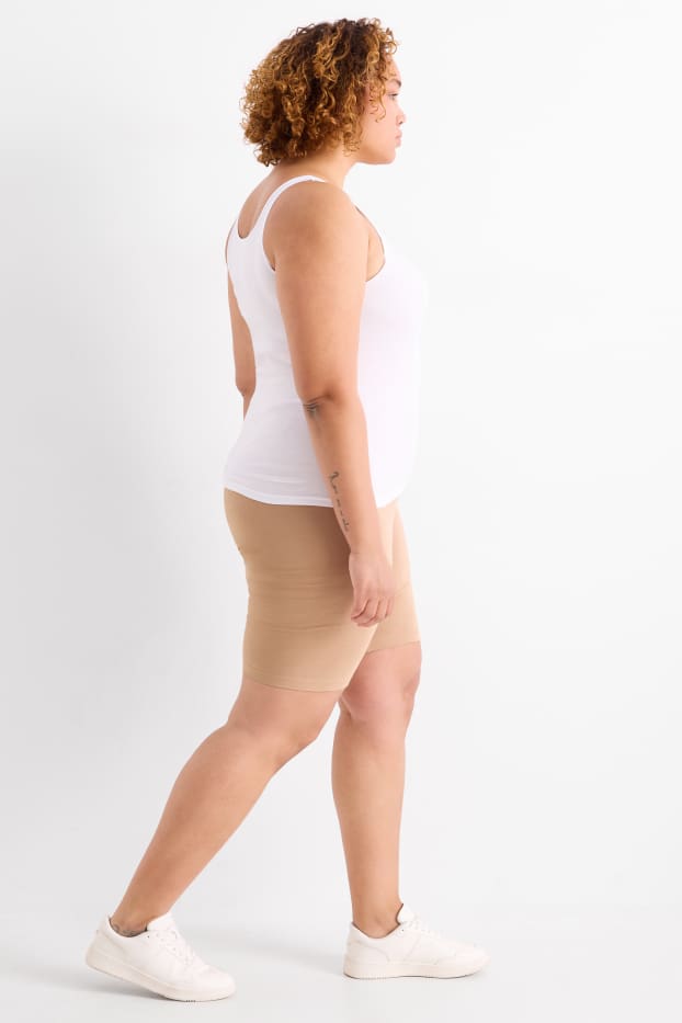 Women - Multipack of 2 - biker shorts - black / beige