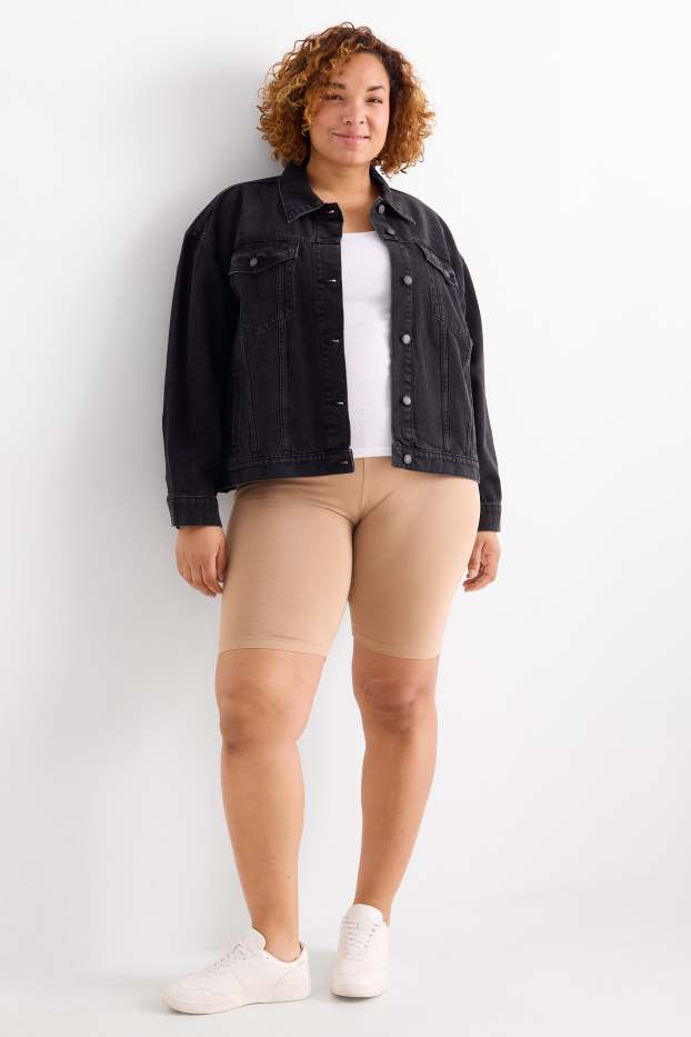 Women - Multipack of 2 - biker shorts - black / beige