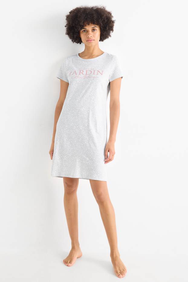 Femmes - Chemise de nuit - gris clair