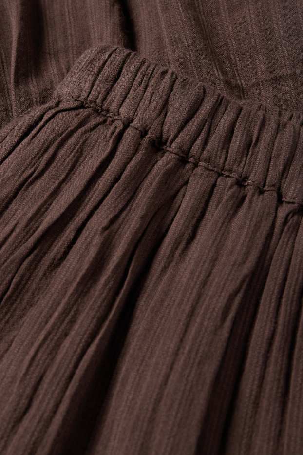 Copii - Fete - Fustă - cu dungi - maro închis