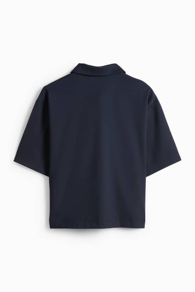 Dámské - Polokošile - relaxed fit - tmavomodrá