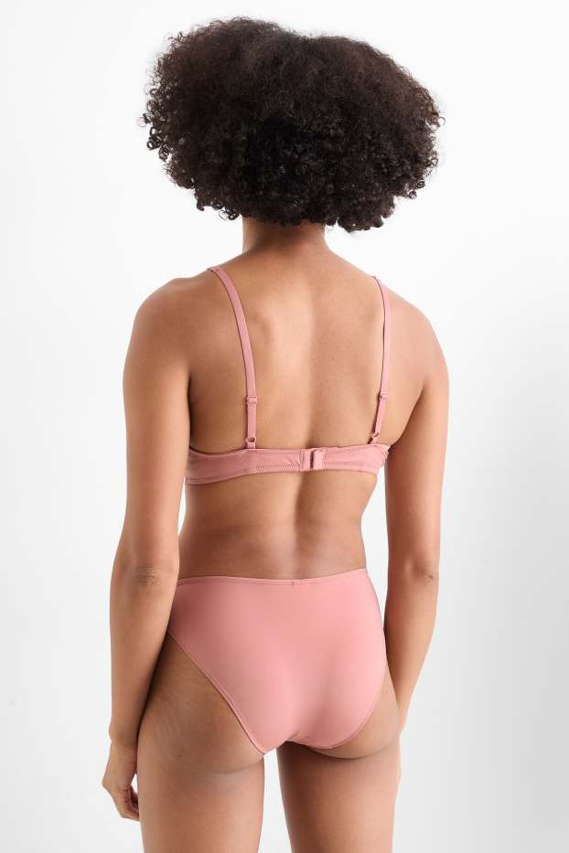 Women - Underwire bra - PLUNGE - padded - coral