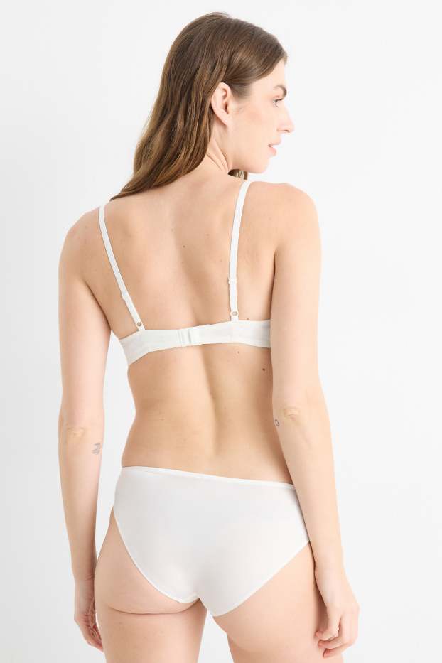 Women - Underwire bra - FULL COVERAGE - padded - white