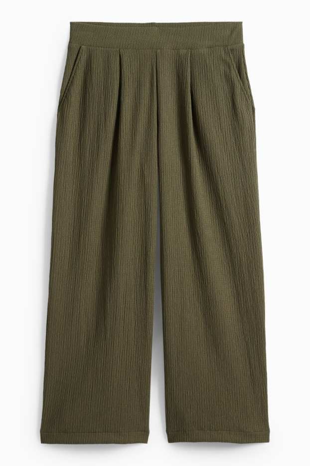 Donna - Pantaloni sportivi - tessuto tramato - verde