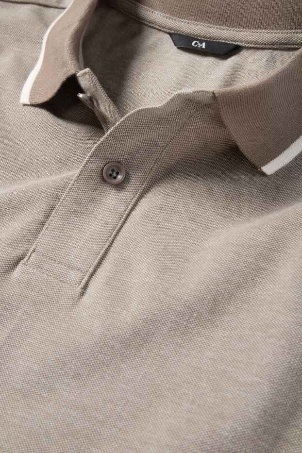 Men - Polo shirt - regular fit - beige