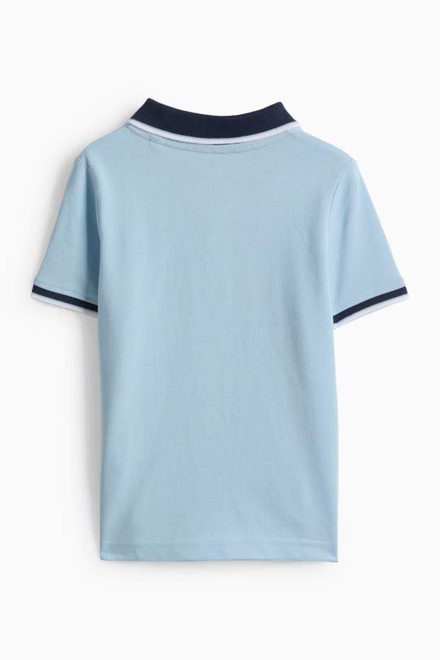 Copii - Băieți - Tricou polo - albastru deschis