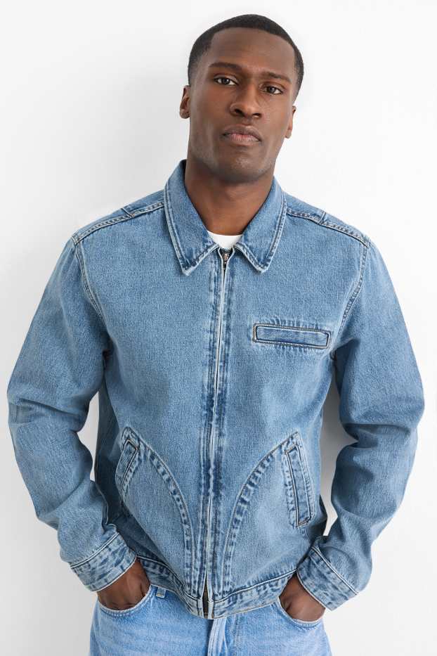 Herren - Jeansjacke - blau