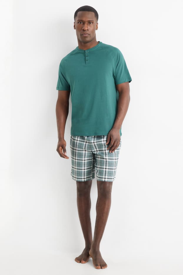 Home - Pijama curt - verd