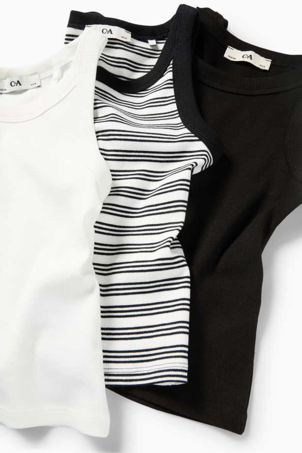 Kinderen: meisjes - Blouse - wit / zwart