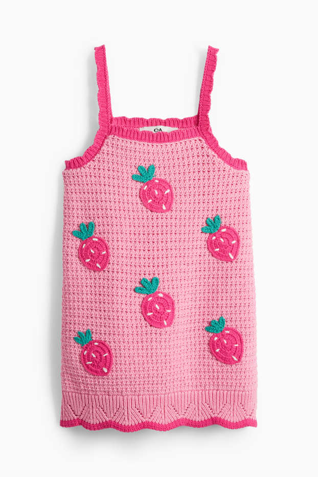 Copii - Fete - Căpșune - rochie - roz