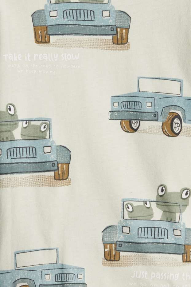 Enfants garçons - Lot de 3 - Grenouille - T-shirt - blanc