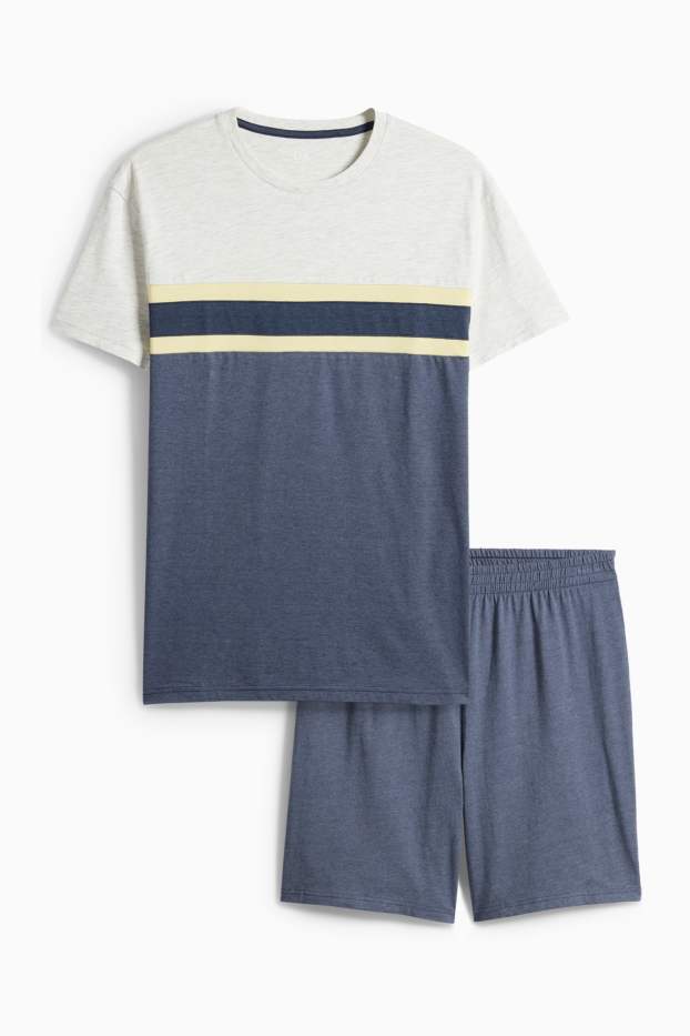 Men - Short pyjamas - blue