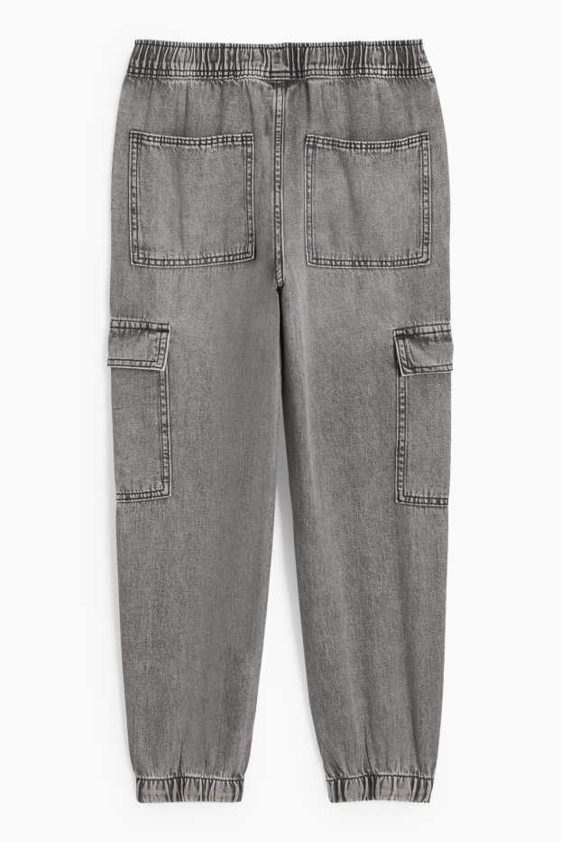 Children Boys - Cargo jeans - light gray