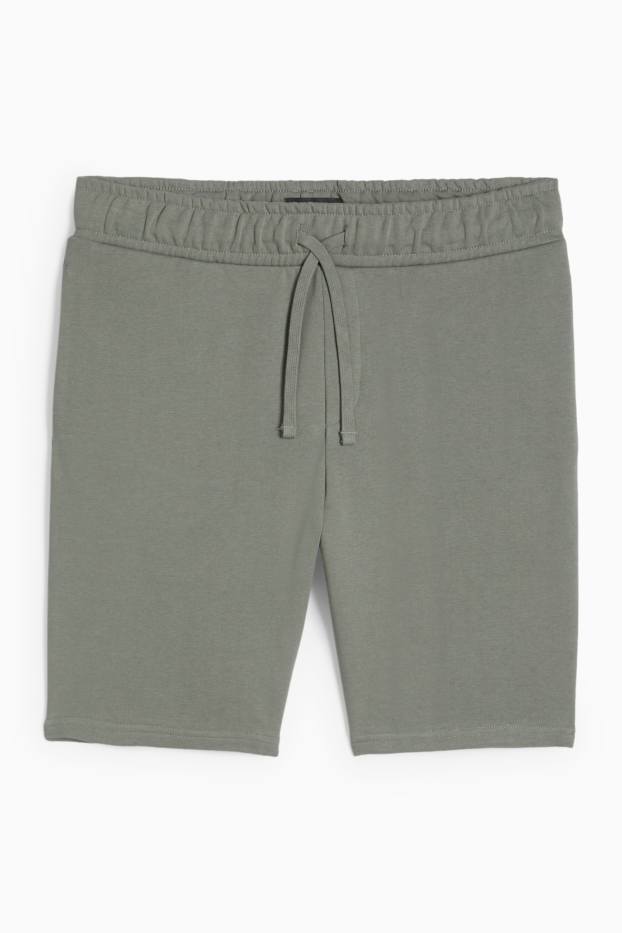 Men - Sweat shorts - khaki