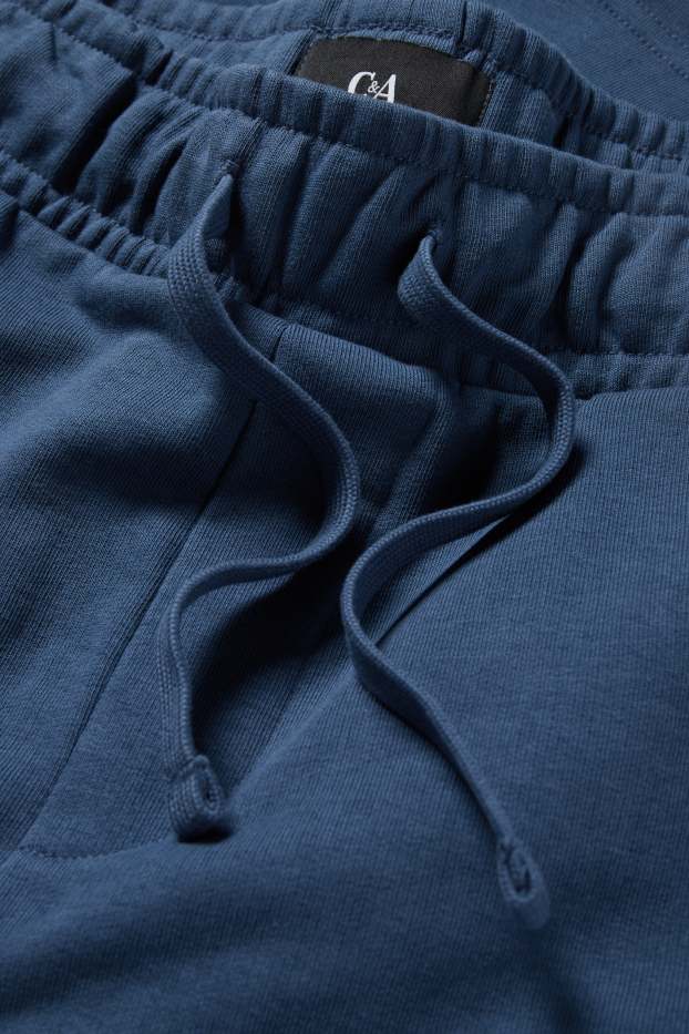 Uomo - Shorts di felpa - blu scuro