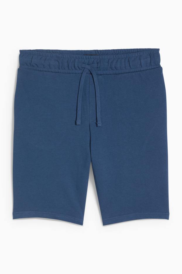 Uomo - Shorts di felpa - blu scuro