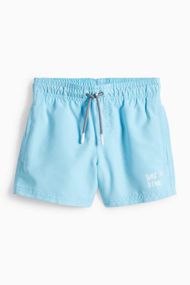 Enfants garçons - Short de bain - bleu clair