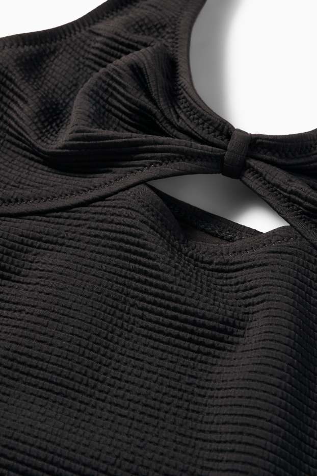 Nena - Banyador - acanalat - LYCRA® XTRA LIFE™ - negre