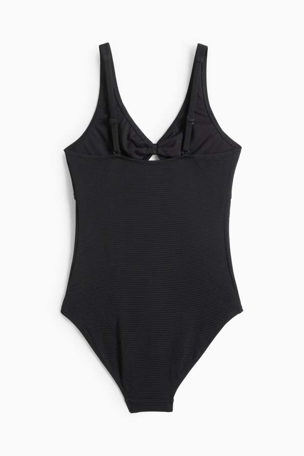 Nena - Banyador - acanalat - LYCRA® XTRA LIFE™ - negre