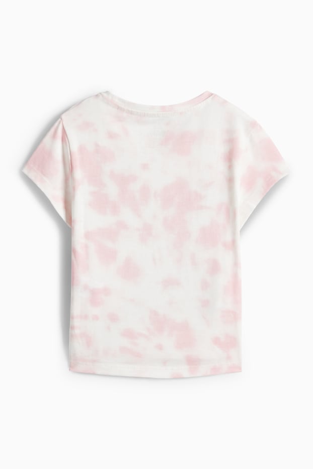 Bambine - PAW Patrol - Skye - t-shirt - effetto brillante - fantasia - bianco / rosa