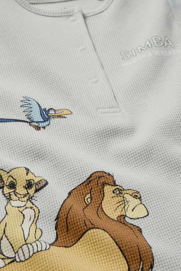 Baby: jongens - The Lion King - babypyjama - met structuur - mintgroen