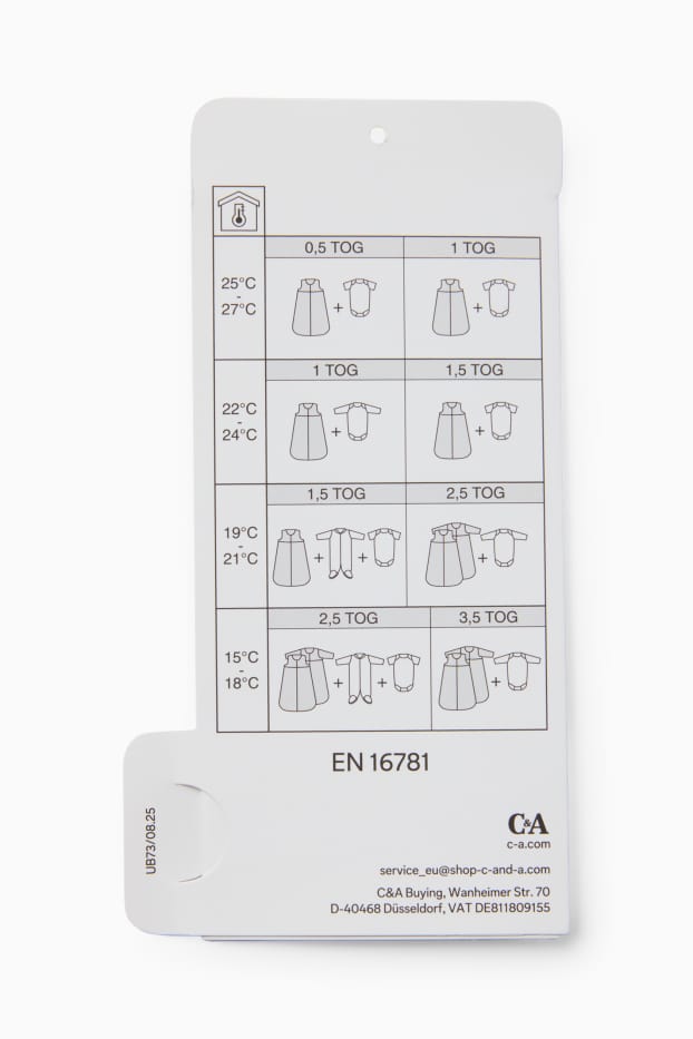 Unisex - Teddybeer - babyslaapzak - 0 tot 4 maanden - wit