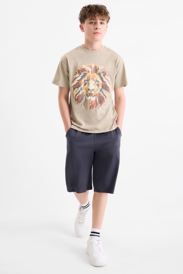 Children Boys - Outfit - black / beige