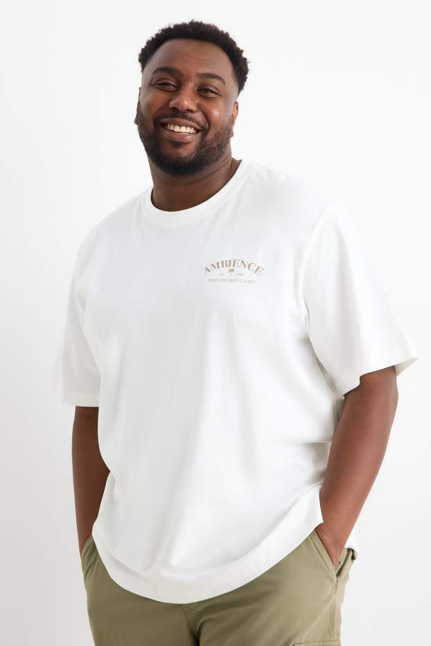 Unisex - Tričko - relaxed fit - krémově bílá