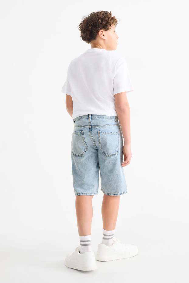 Enfants garçons - Bermudas en jean - bleu