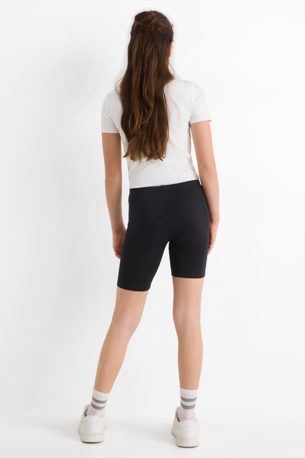 Children Girls - Multipack of 2 - cycling shorts - black