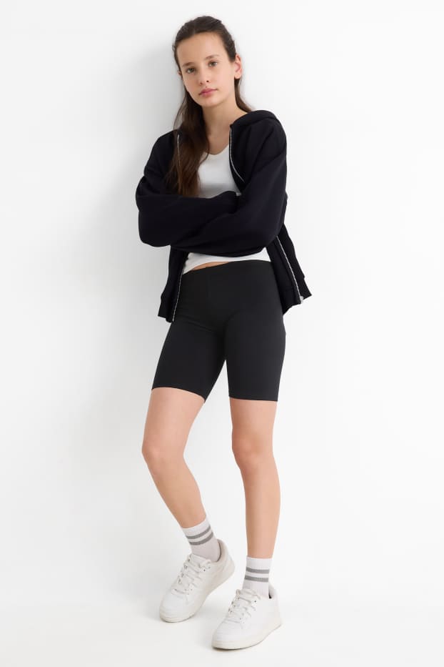 Children Girls - Multipack of 2 - cycling shorts - black