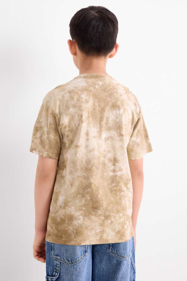 Enfants garçons - Tête de mort - T-shirt - à motif - beige