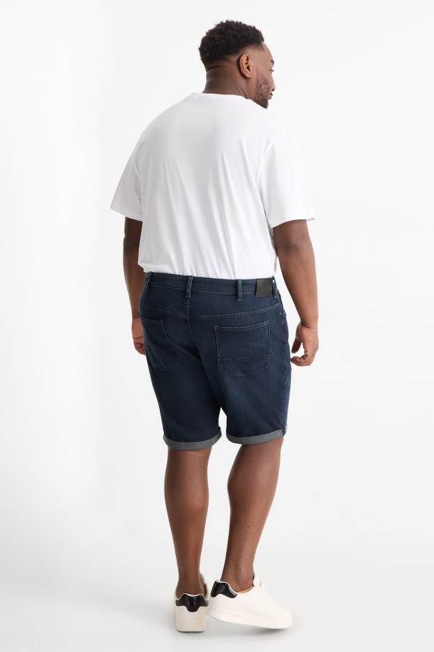 Herren - Jeans-Shorts - Flex Jog Denim - LYCRA® - dunkelblau