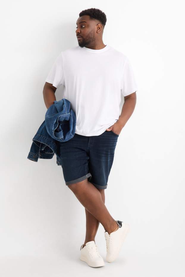 Herren - Jeans-Shorts - Flex Jog Denim - LYCRA® - dunkelblau