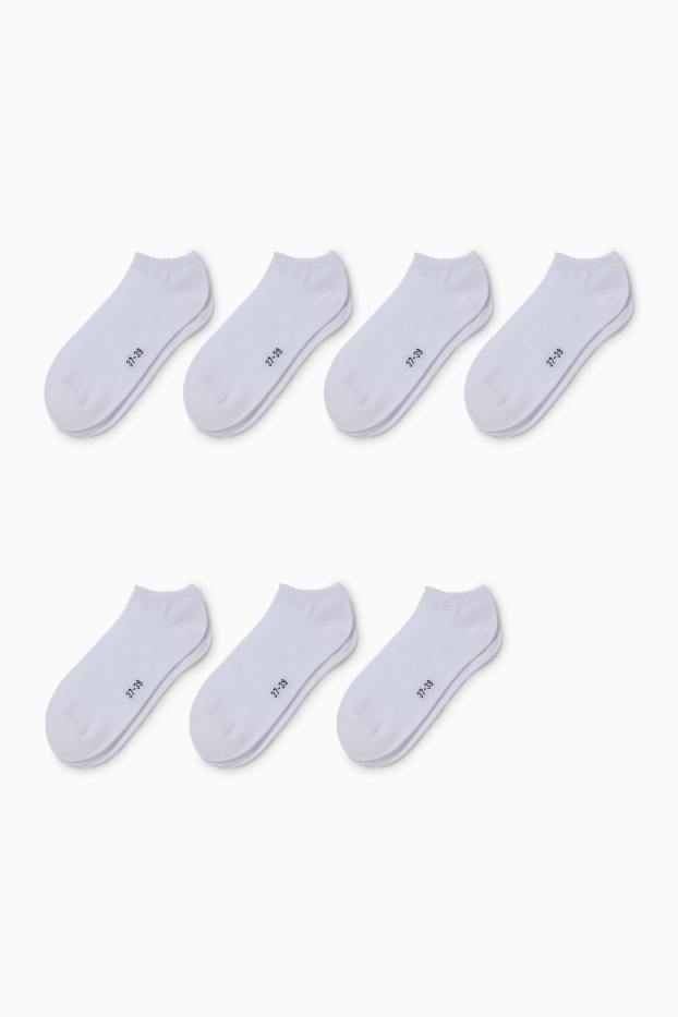 Kinder Mädchen - Multipack 7er - Sneakersocken - weiß