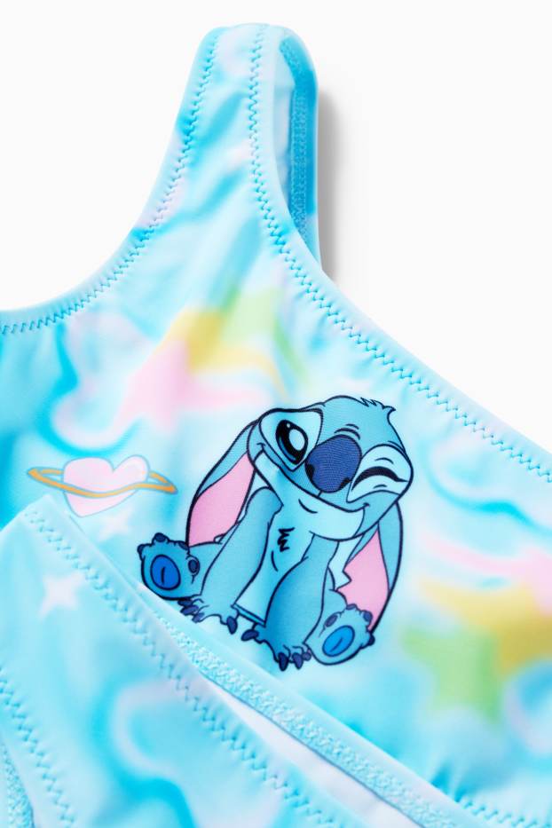 Enfants filles - Lilo et Stitch - bikini - LYCRA® XTRA LIFE™ - 2 pièces - bleu clair