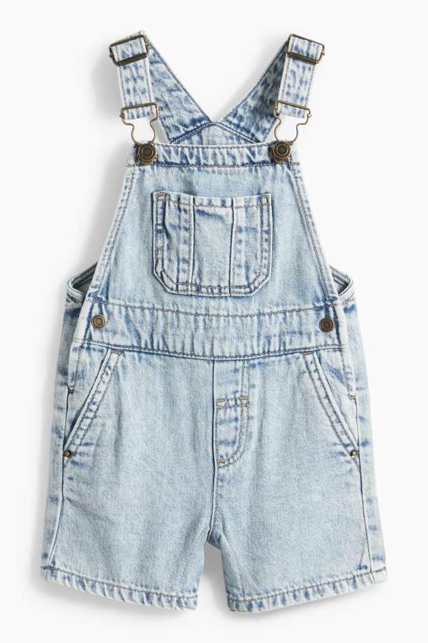 Baby: jongens - Luipaard - babyoutfit - 2-delig - jeanslichtblauw